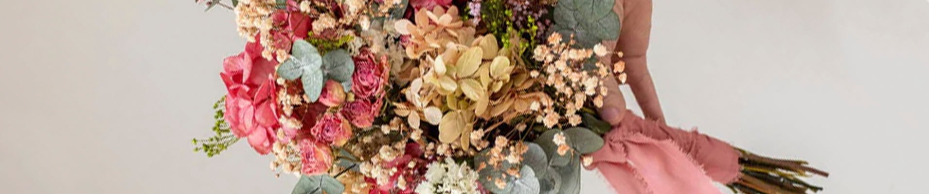 Ramos de flores naturales preservadas