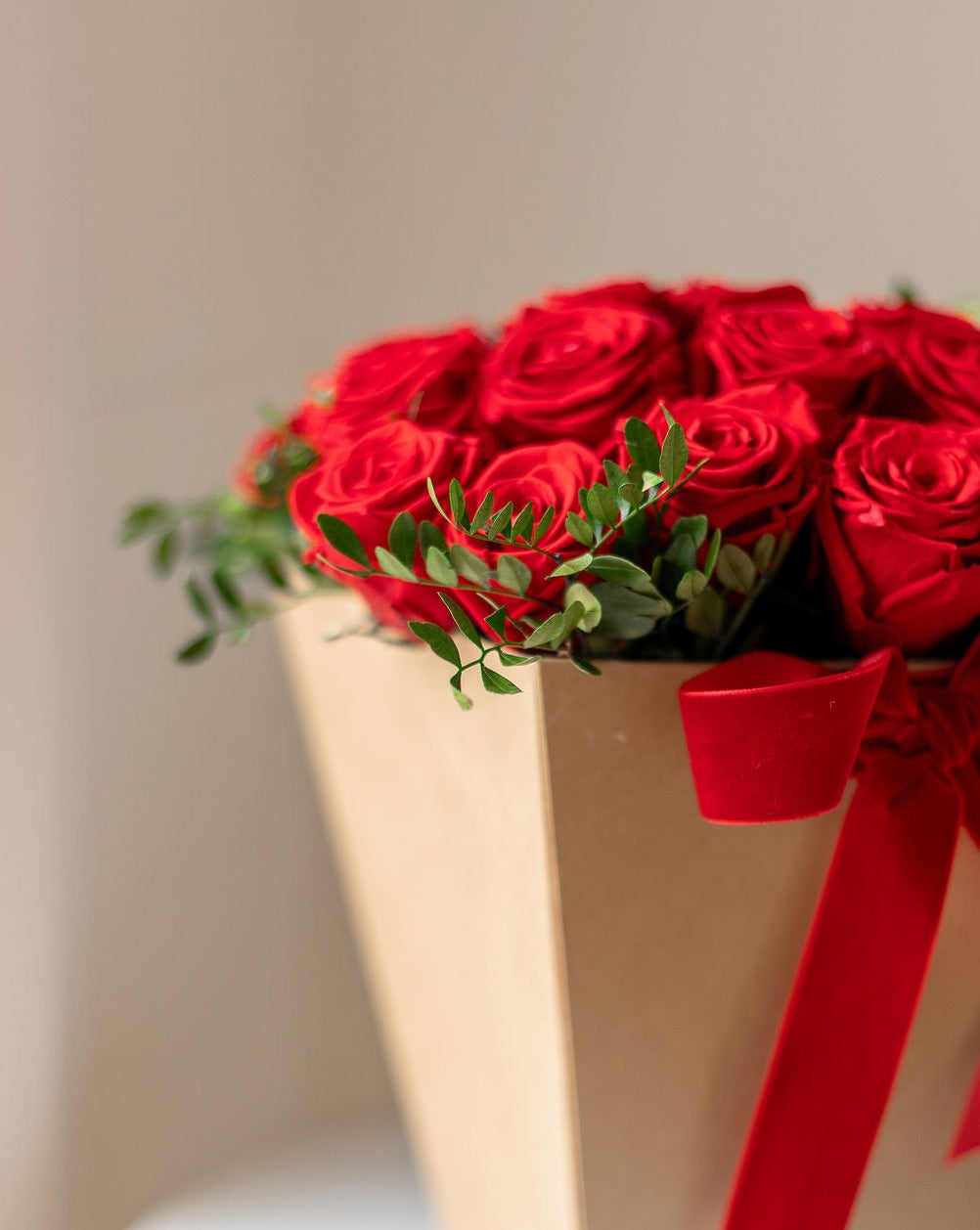 Decorar con rosas preservadas