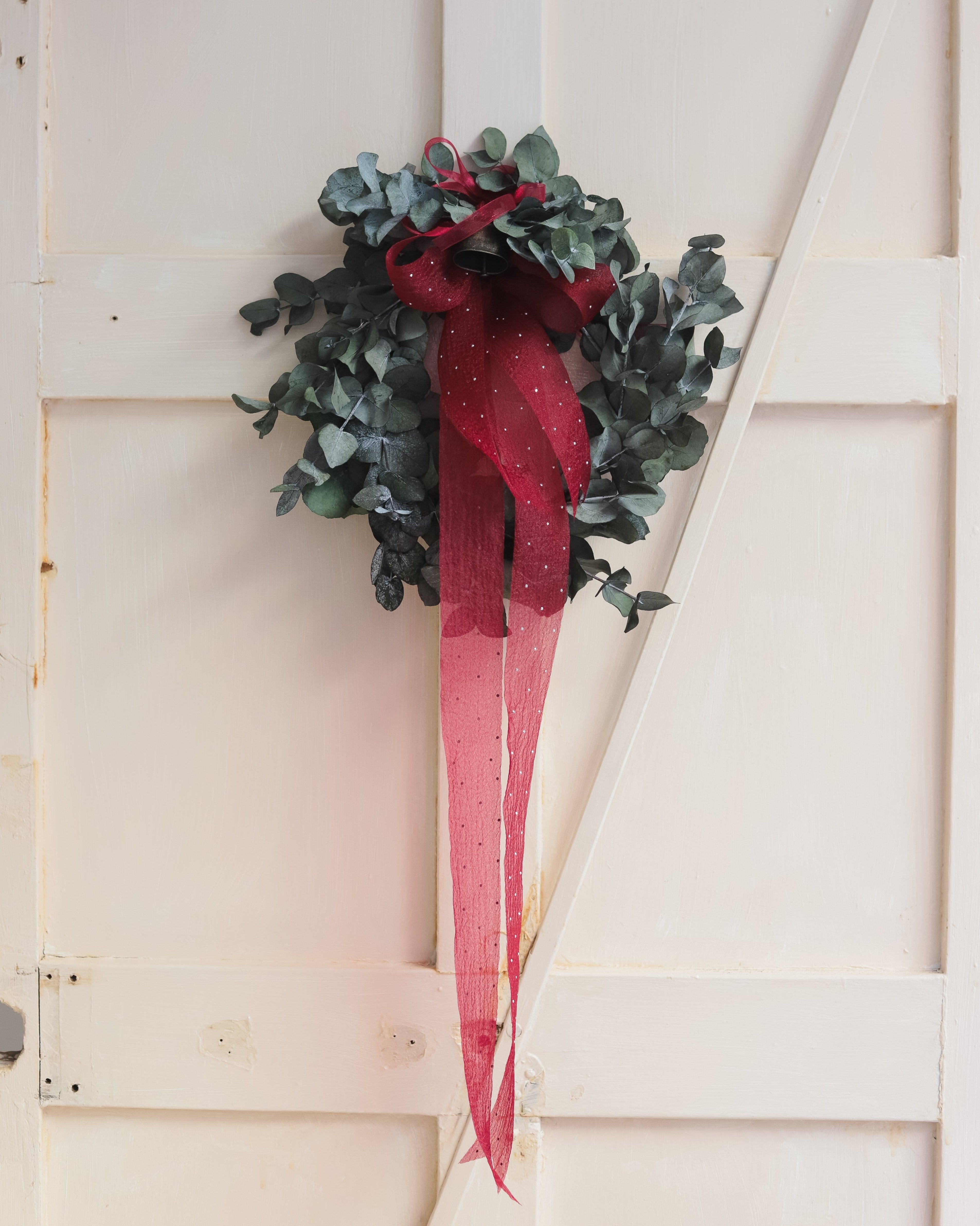 corona navideña eucalipto