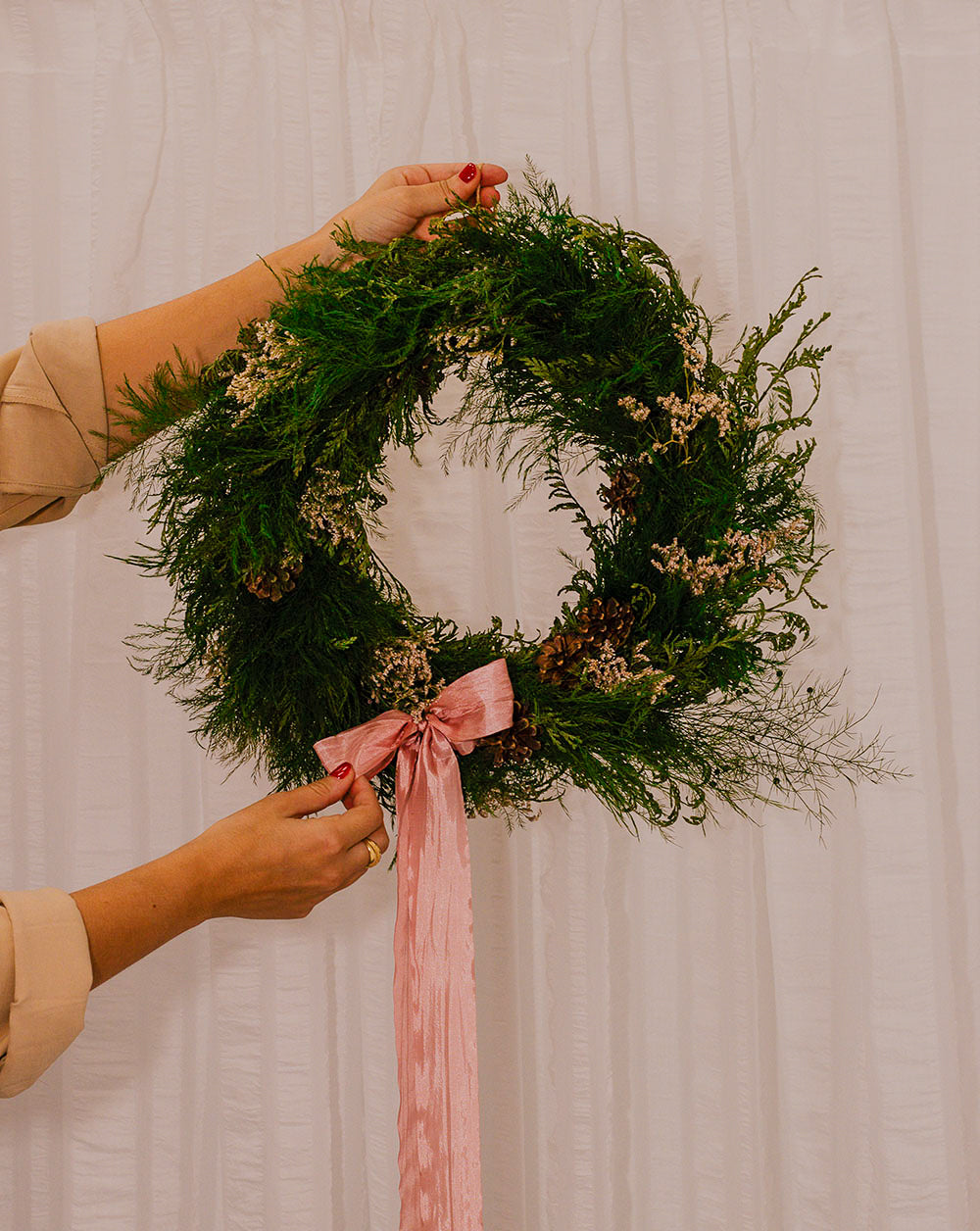 corona flores preservadas