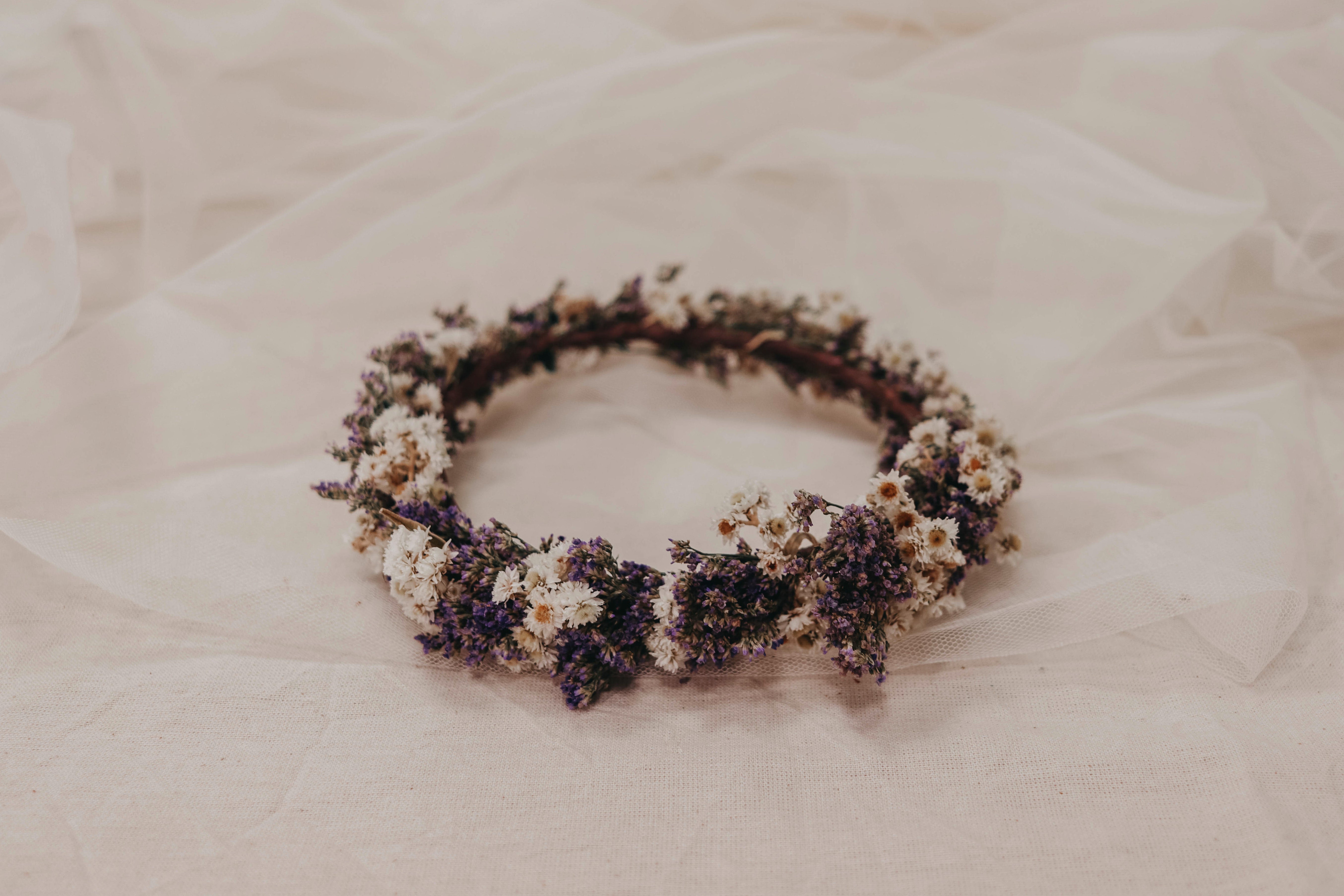 corona comunión niña margaritas