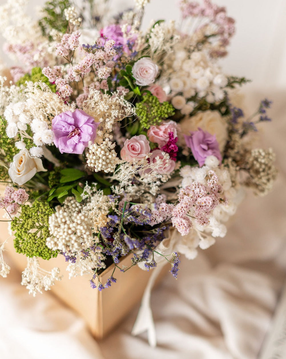 Caja flores preservadas