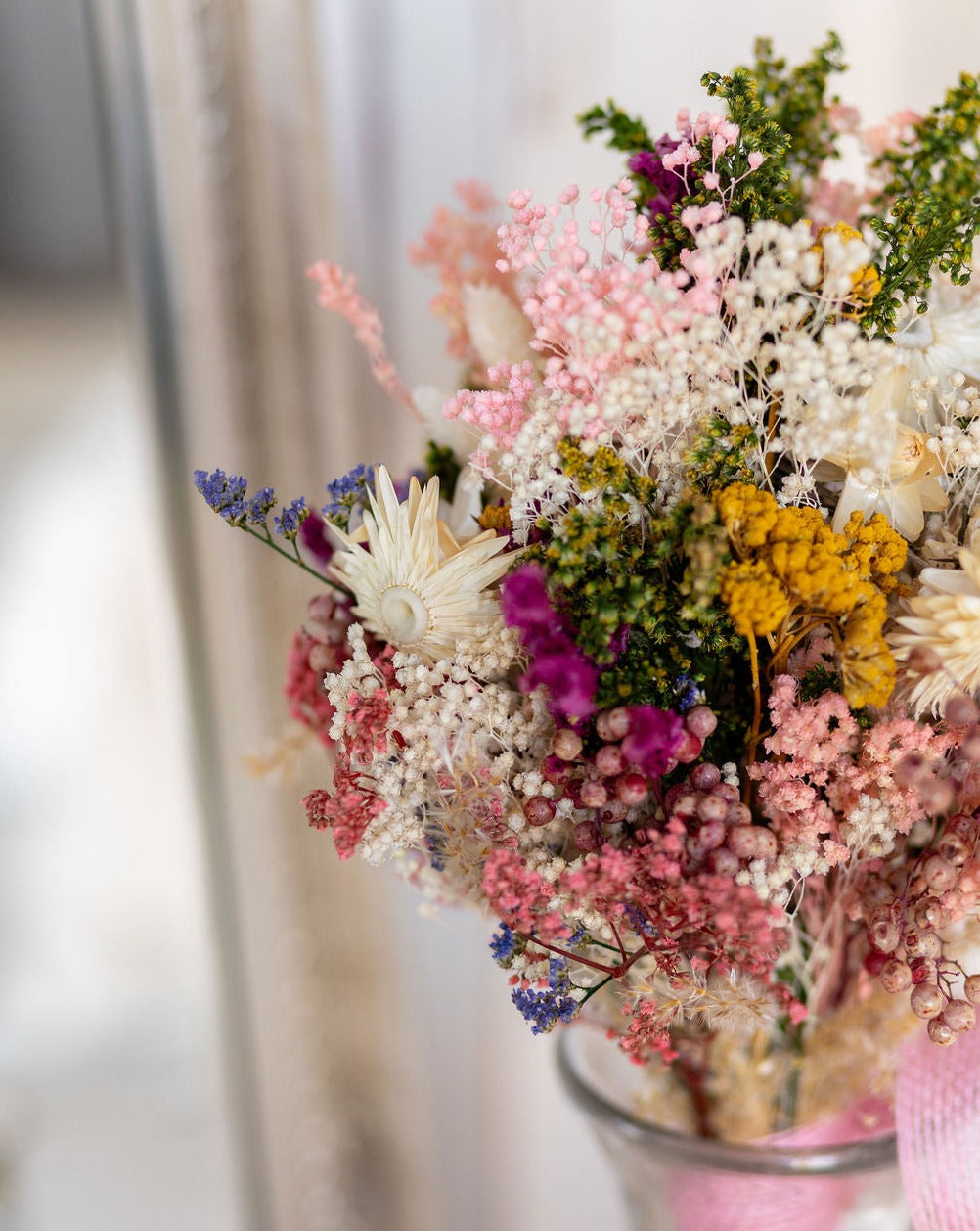 Flores campestres preservadas