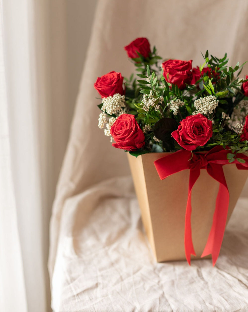 Ramo rosas preservadas parejas