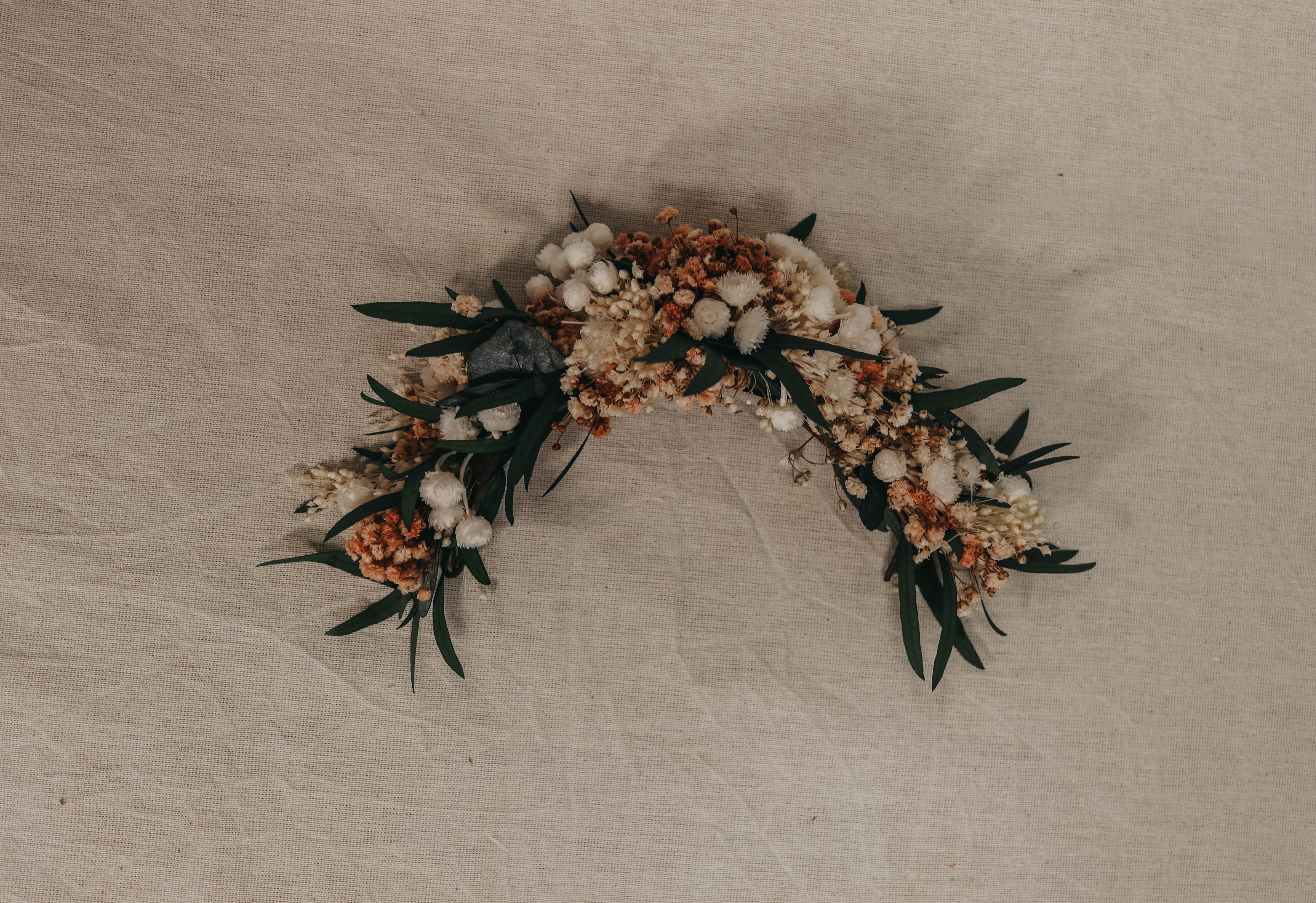 tocado eucalipto wilow, paniculata y margartia