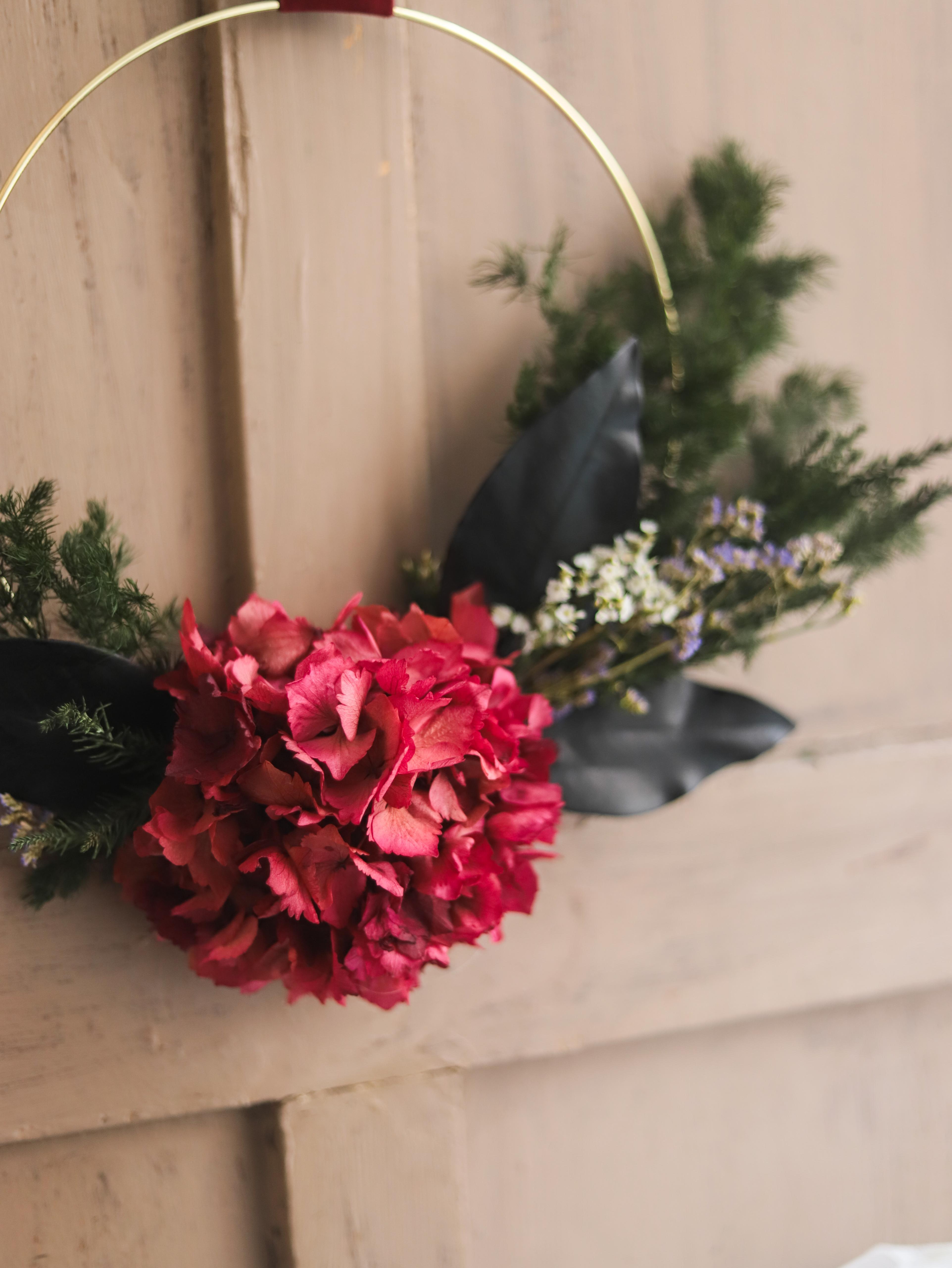 Hortensia adorno navideño