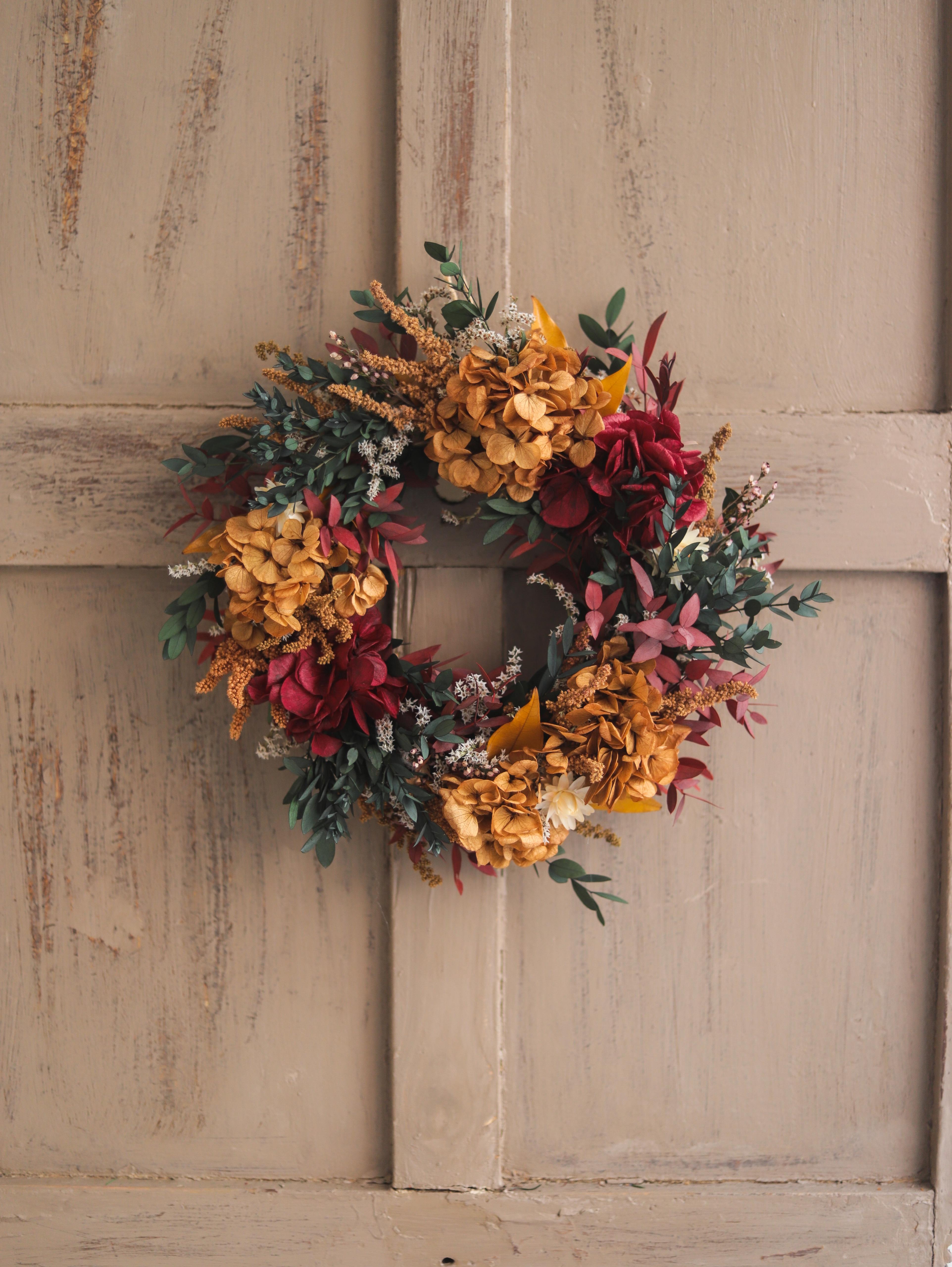 corona flores preservadas