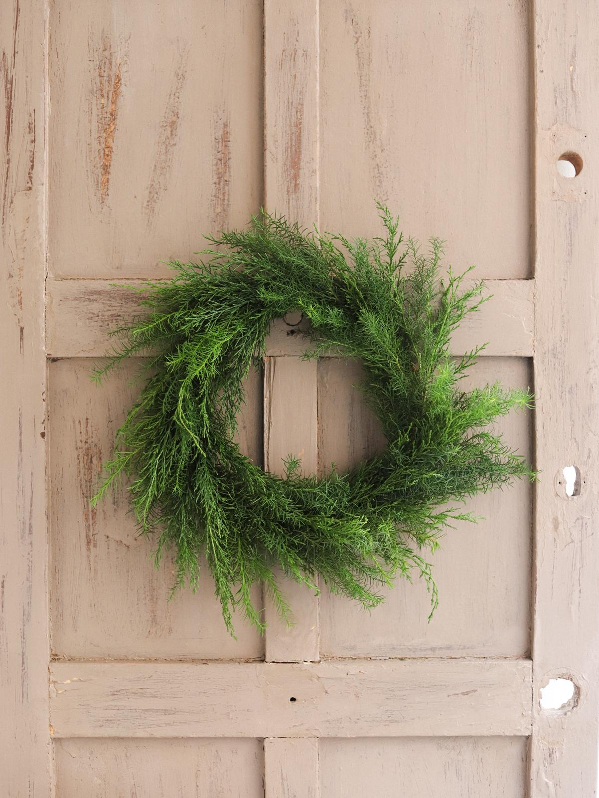 corona navideña natural pino