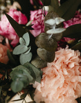 hortensias preservadas rosas
