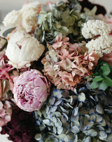 arreglo floral hortensias colores