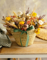 cesta flores alegre