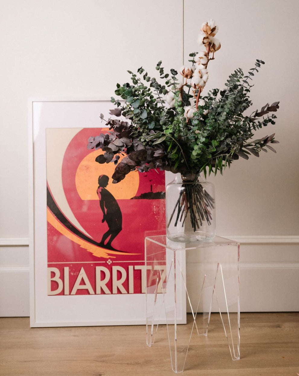 ramo eucalipto y algodon invierno