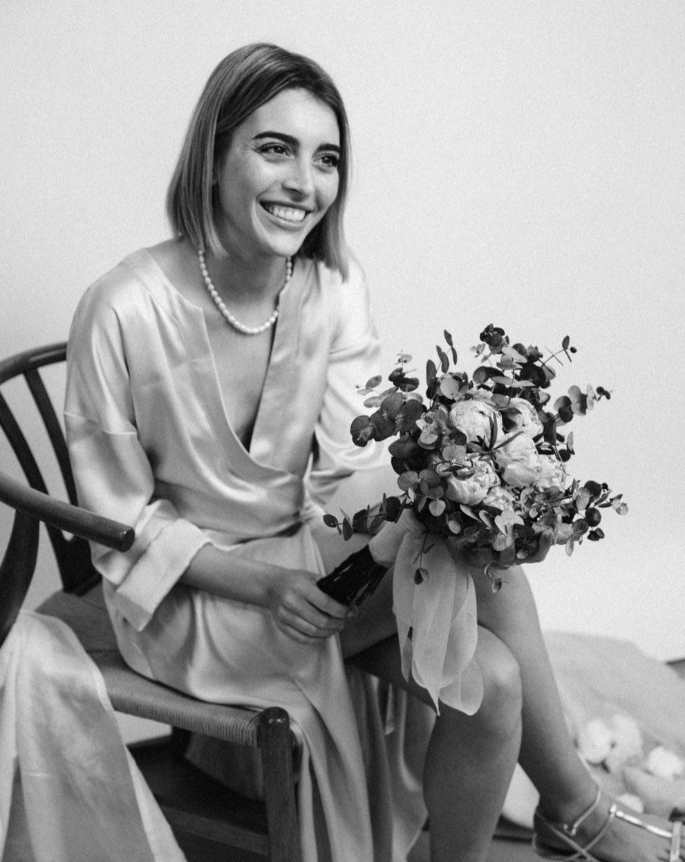 ramo flor novia peonía