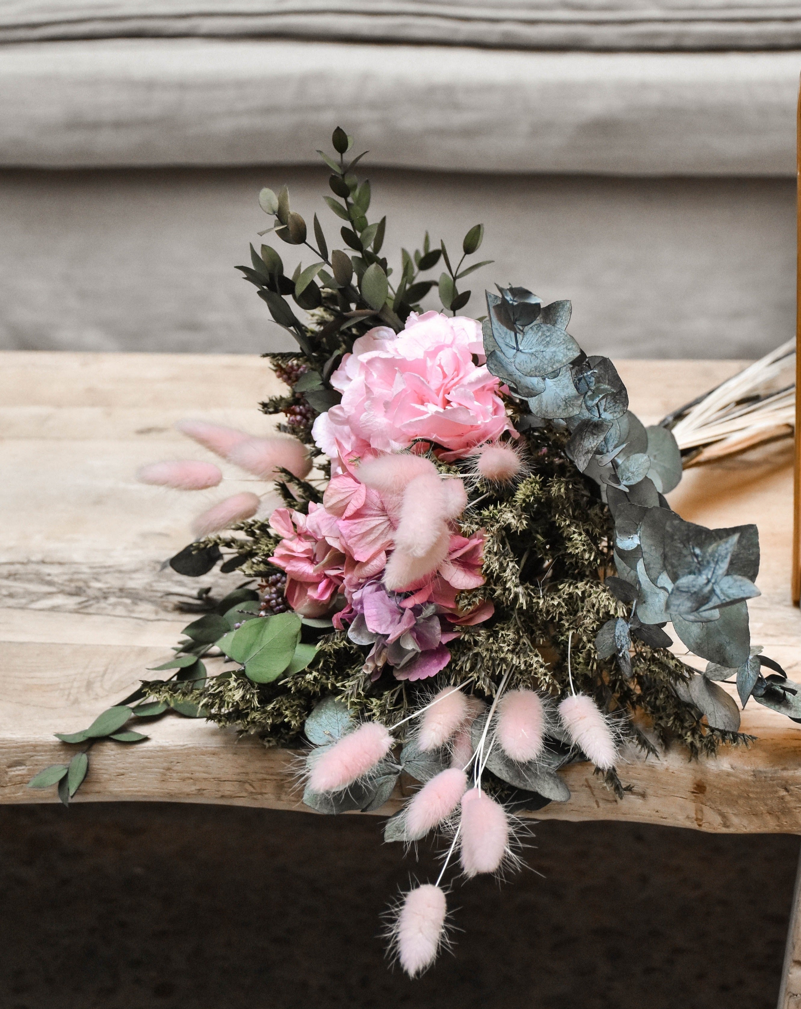 ramo hortensias rosas