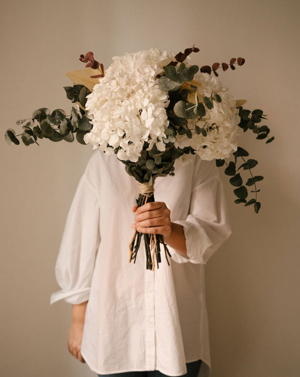 bouquet elegante hortensias