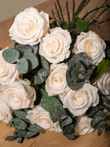 rosas preservadas blancas