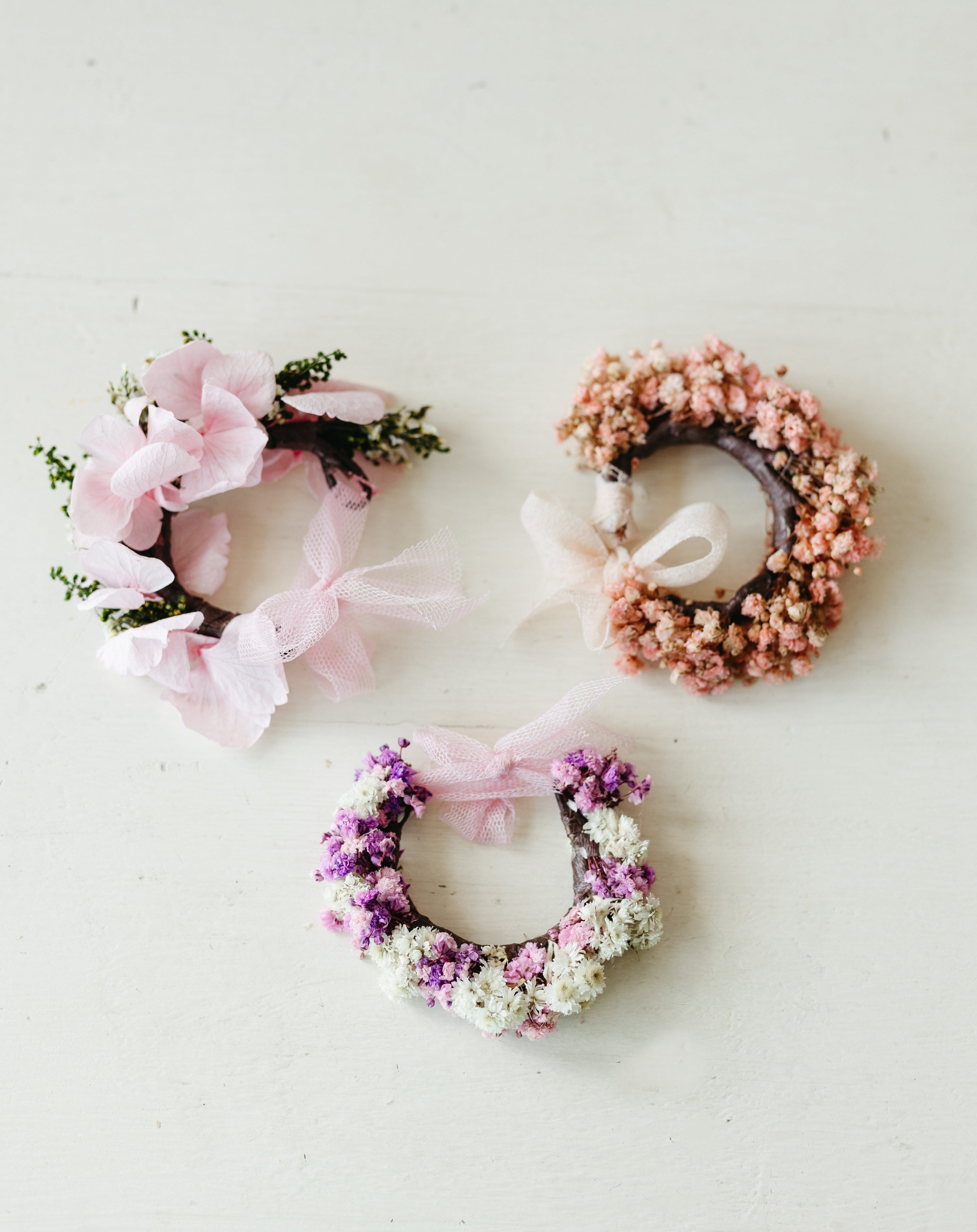 pulseras silvestres flores niñas