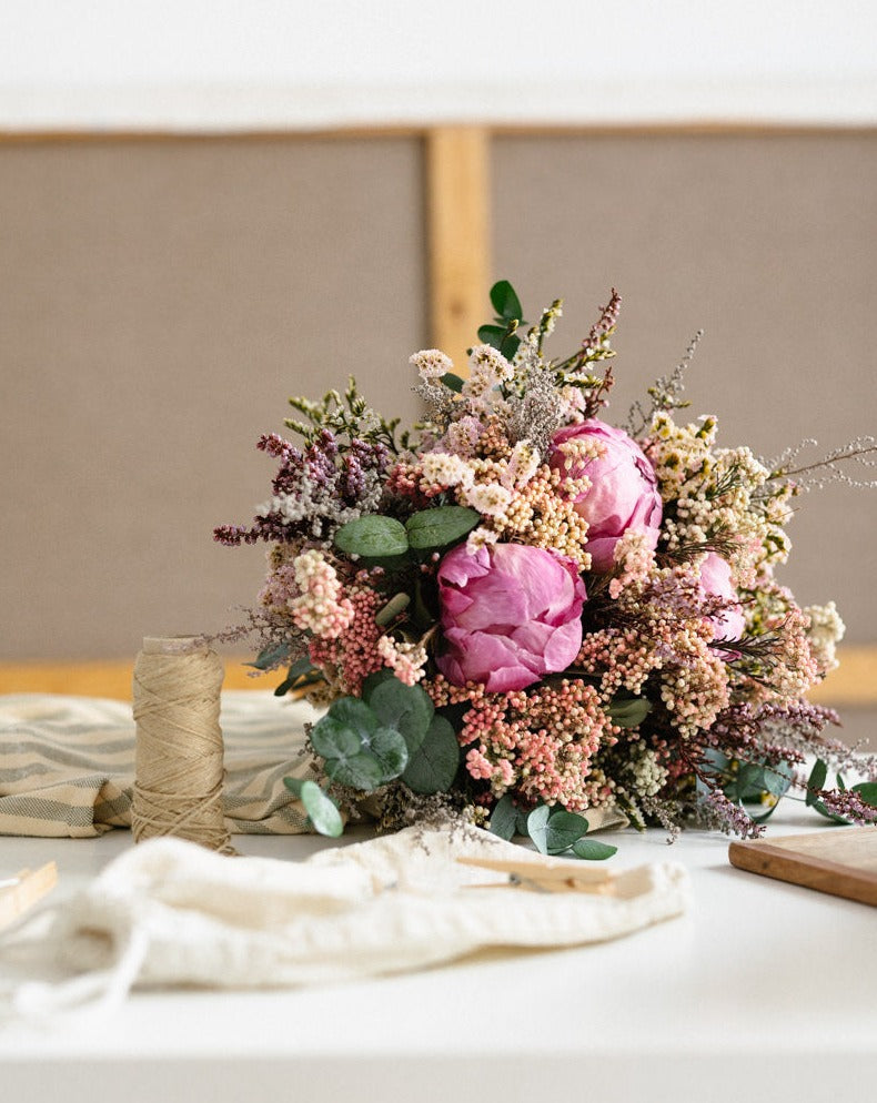 bouquet peonías deco