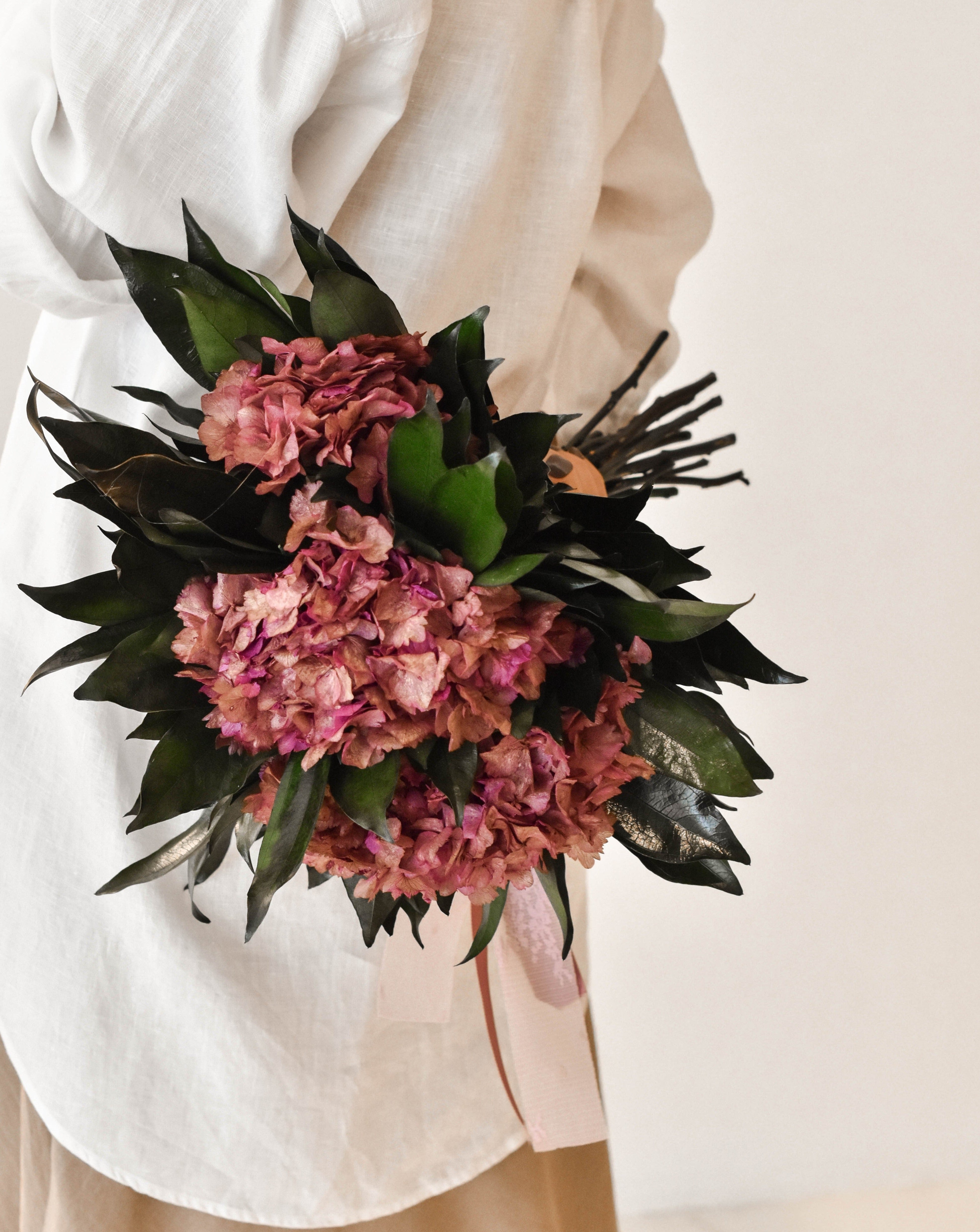 ramo novia hortensia personalizado