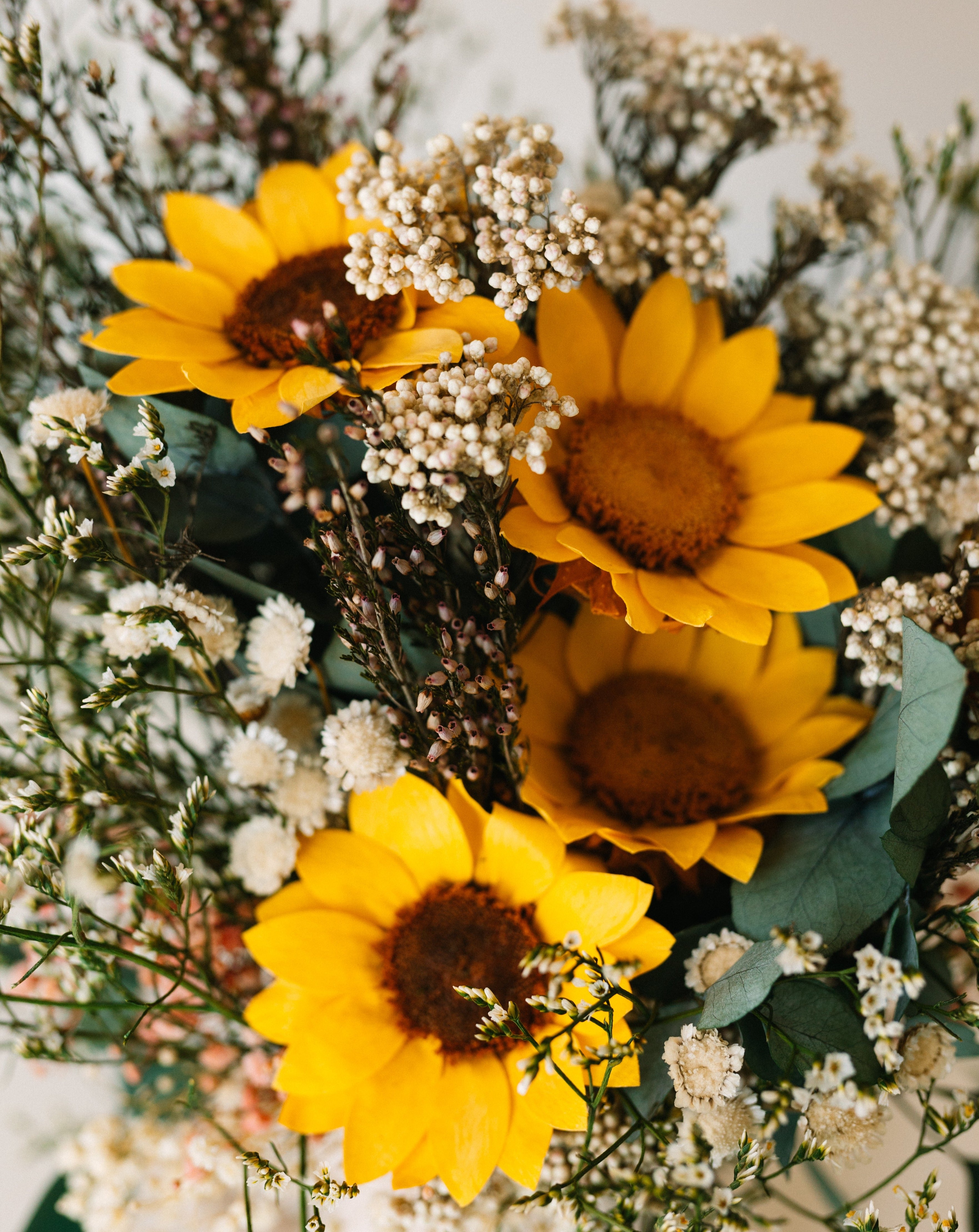 ramo primavera girasoles