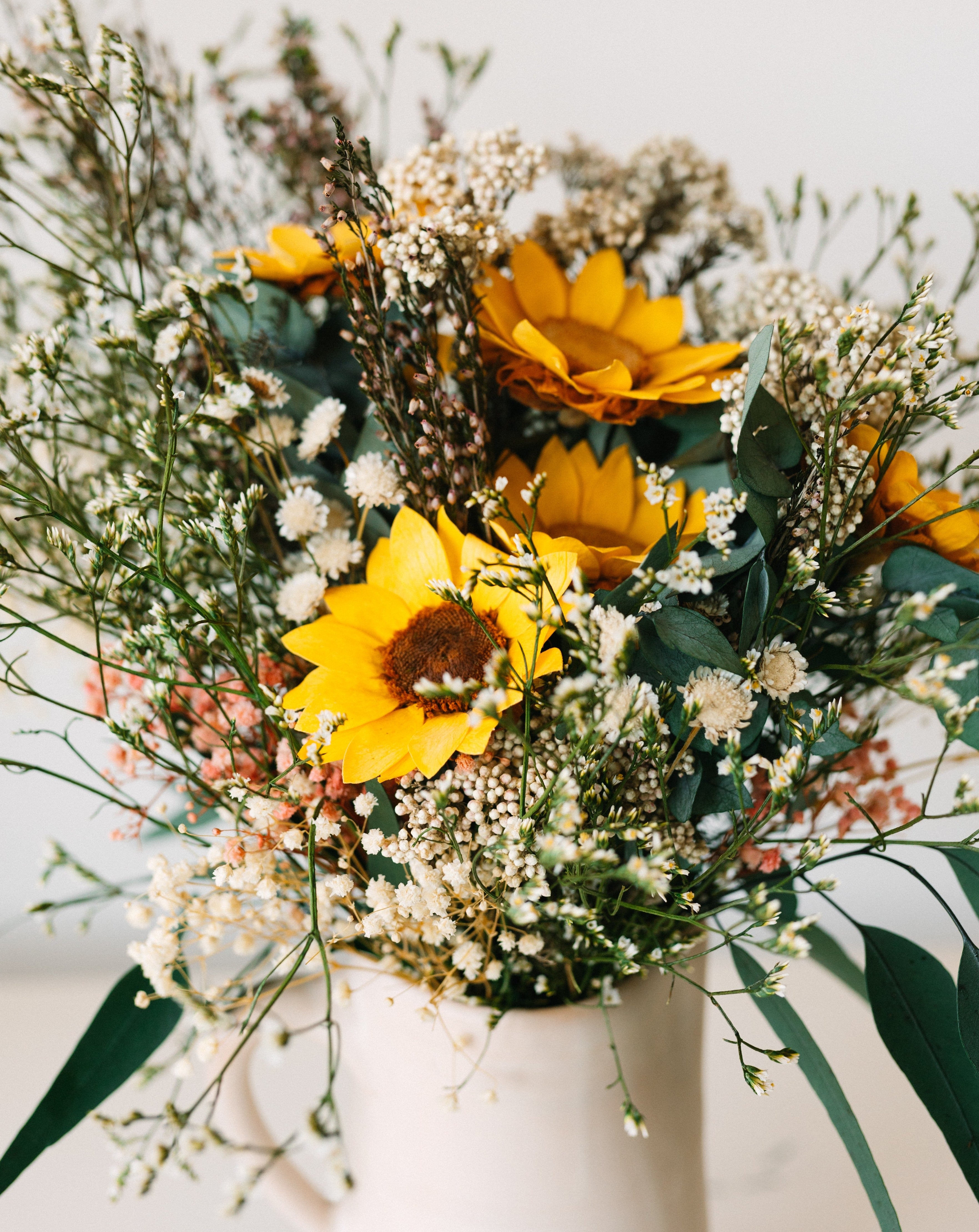 ramo campo de girasoles