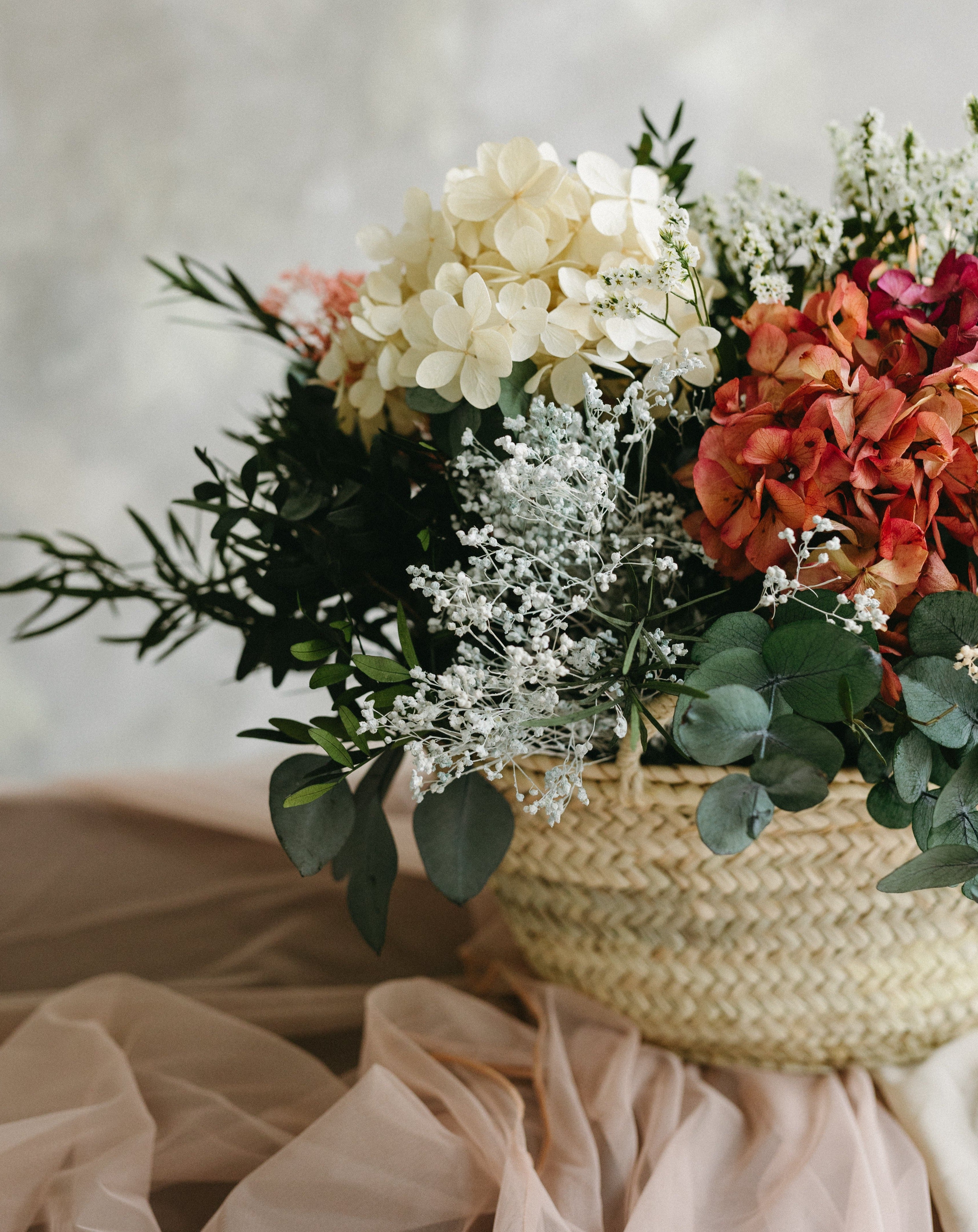 cesta deco flores silvestres