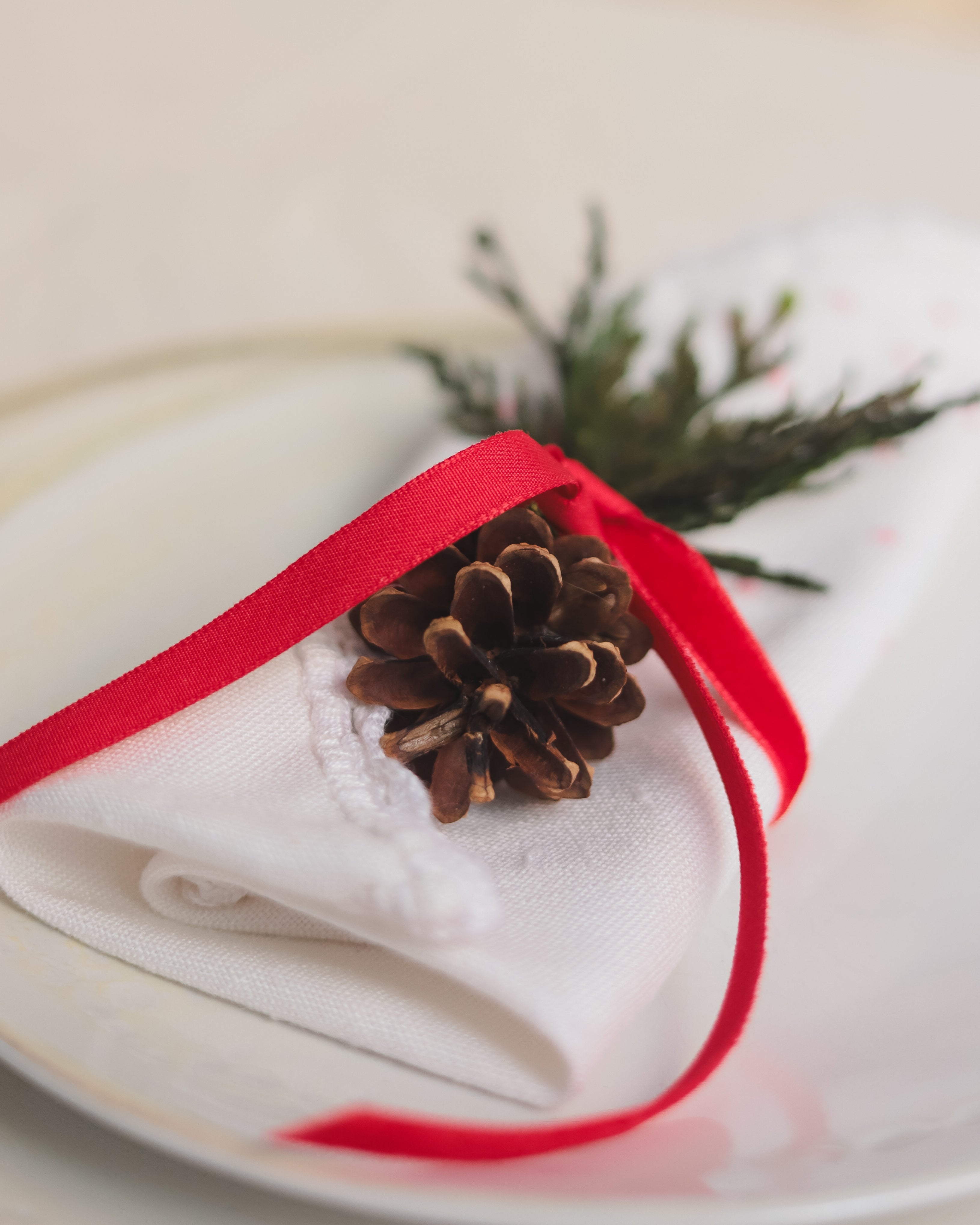 adorno navideño mesa