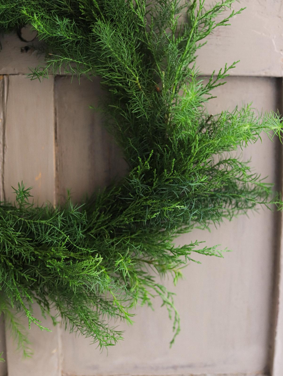 corona de verdes naturales