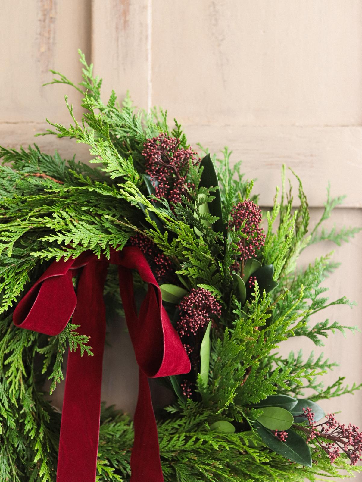 decoracion navideña natural