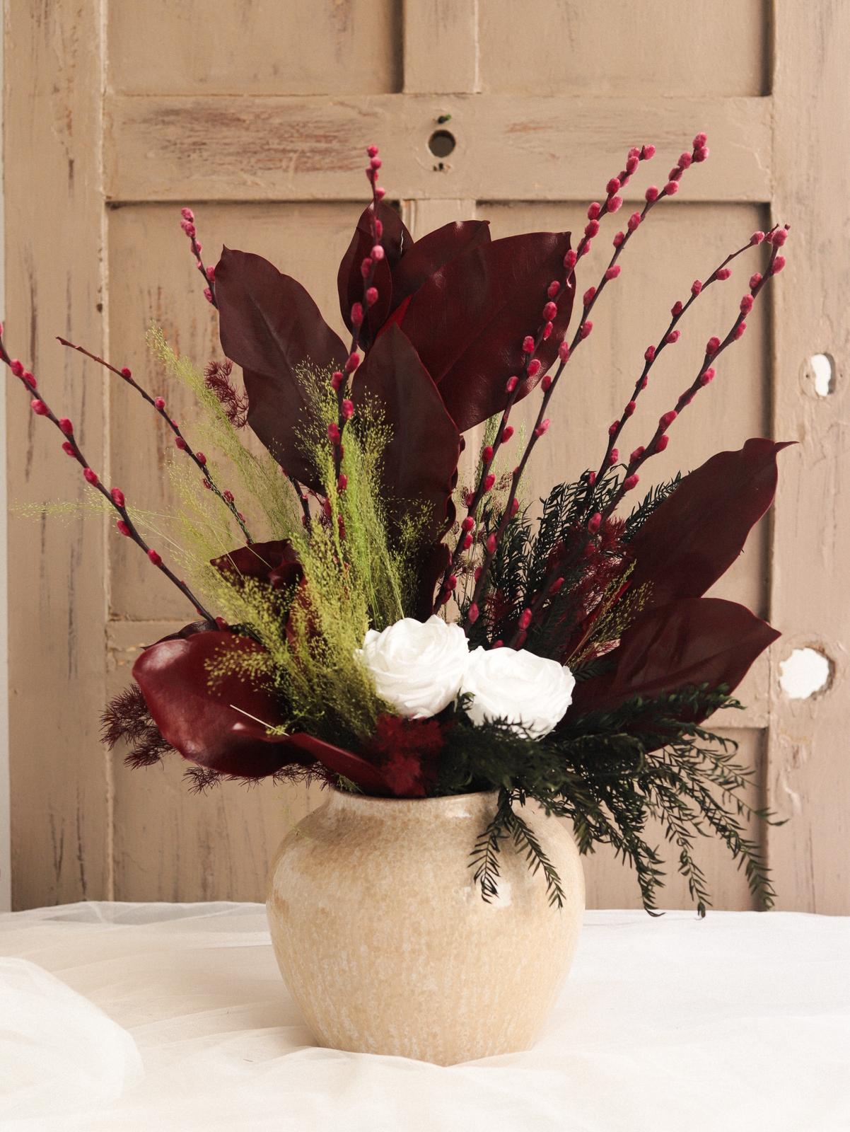 Arreglo invernal flor preservada