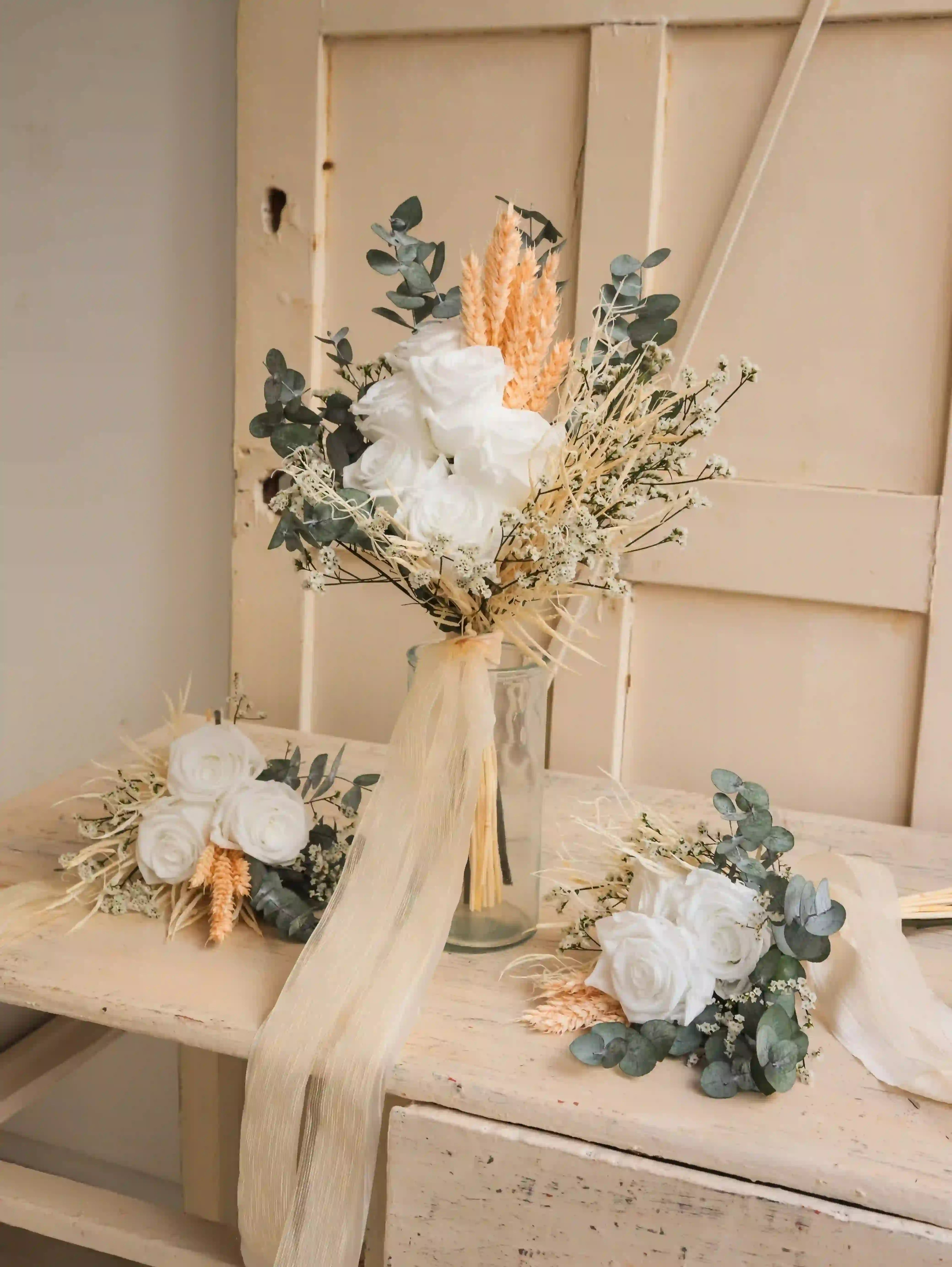 Personaliza tu ramo de novia con flores preservadas